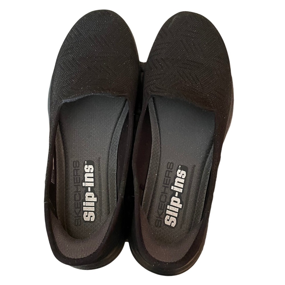 Skechers Hands Free Slip-ins Ultra Flex 3.0 Brilliant Black Shoes 6.5 Not My Sz - Picture 2 of 6